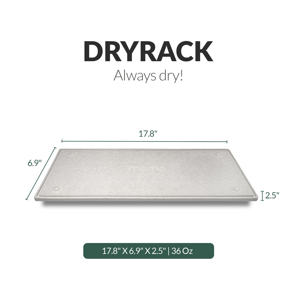 Momo Lifestyle DryPad - Stone Dish Drying Mat, Large, Rust-Proof, Fast Drying